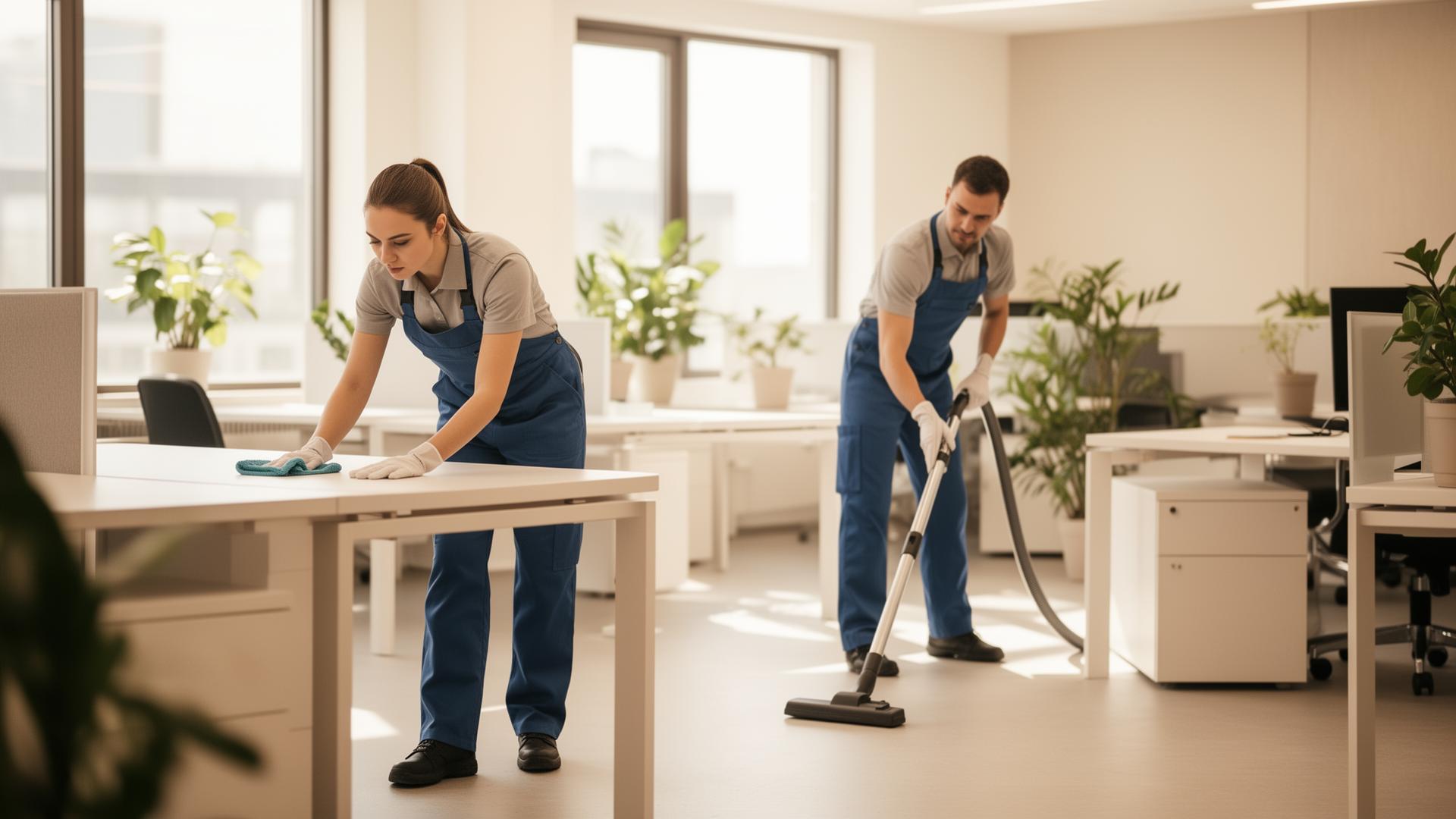Team von AAT Gebäudeservice & Gartenpflege vor einem Gebäude in Nürnberg